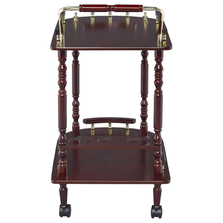 2 Shelf Serving Cart - Brown HouseOfZazla