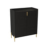 Wine Bar Cabinet With Adjustable Shelf, 2 Door Sideboard With Soft-Closing Hinges And Feet HouseOfZazla