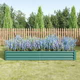 Raised Garden Bed Kit - Metal Raised Bed Garden 7.6x3.7x0.98ft