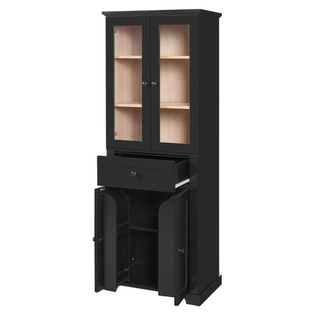 Bathroom Storage Cabinet, Adjustable Shelves & Drawer, Freestanding Tower HouseOfZazla