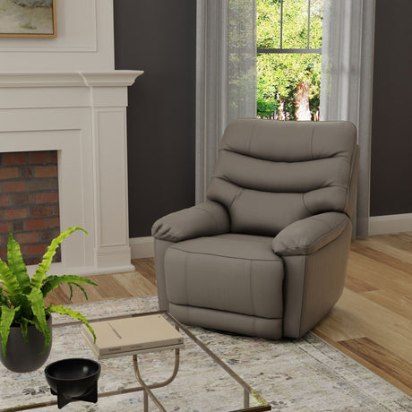 Oslo Antelope - Swivel Glider Recliner With Manual Footrest HouseOfZazla