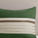 7 Pc Faux Suede Comforter Set Green King