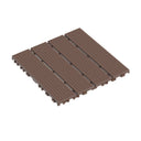 Interlocking Plastic Deck Tiles, Waterproof Outdoor / Indoor Patio Flooring HouseOfZazla