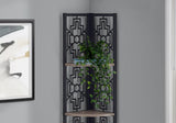 4 Tier Corner Bookshelf Bookcase for Office, Transitional Style