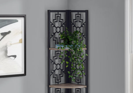 4 Tier Corner Bookshelf Bookcase for Office, Transitional Style HouseOfZazla