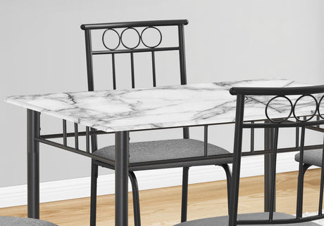 5 Pieces Dining Table Set, Small, Rectangular HouseOfZazla