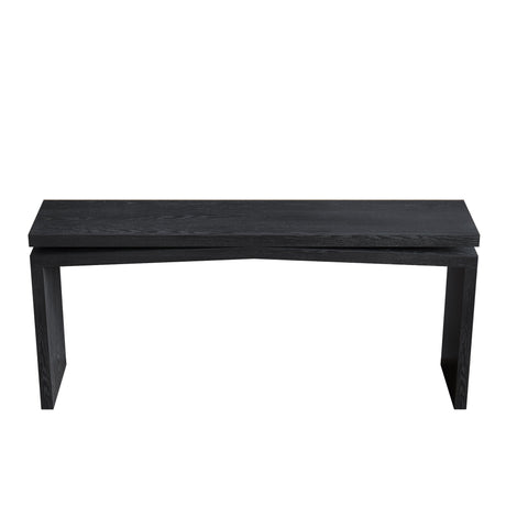 65-Inch Rustic Solid Wood Veneer Console Table HouseOfZazla