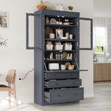 TOPMAX 36 x 16.5 x 78 Inch Freestanding Kitchen Pantry Storage Cabinet