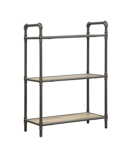 Itzel Antique Bookshelf - Gray / Oak HouseOfZazla