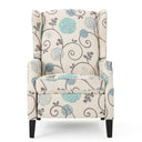 Westeros Wing Back Fabric Upholstered Recliner HouseOfZazla