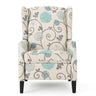 Westeros Wing Back Fabric Upholstered Recliner HouseOfZazla
