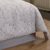 Winthrop Grey Damask Jacquard 9 Pc Comforter Set