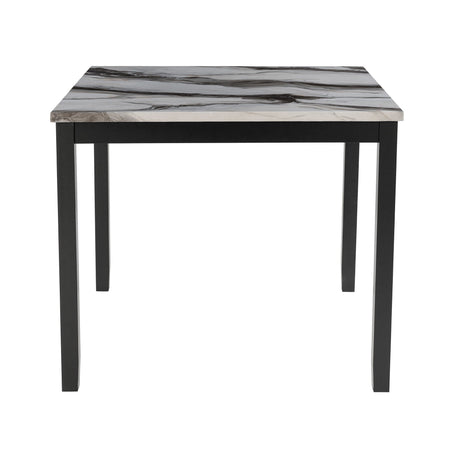 Leoncia - Bar Table And 4 Bar Stools - Espresso / White HouseOfZazla