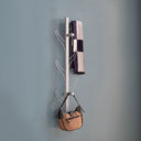 Vertical Eight Hook Coat Rack Wall Mount HouseOfZazla