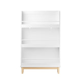Wall Mounted Bookshelf, 3 Front Facing Display Shelves For Toddler Bedroom - White