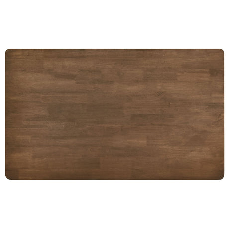 Svenstra - Rectangular Dining Table Set With Armless Side Chairs, Wood, Natural Walnut, 59 X 35.5 X 30 Inches HouseOfZazla