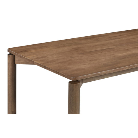 Svenstra - Rectangular Dining Table Set With Armless Side Chairs, Wood, Natural Walnut, 59 X 35.5 X 30 Inches HouseOfZazla