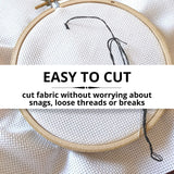 6PCS Aida Cloth 14 Count 3 Pieces Black Cross Stitch Fabric and 3 Pieces White Cross Stitch Fabric Cotton Embroidery Cloth for Needlework 14 Count for Craft Embroidery YARRD