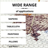 6PCS Aida Cloth 14 Count 3 Pieces Black Cross Stitch Fabric and 3 Pieces White Cross Stitch Fabric Cotton Embroidery Cloth for Needlework 14 Count for Craft Embroidery YARRD