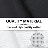 6PCS Aida Cloth 14 Count 3 Pieces Black Cross Stitch Fabric and 3 Pieces White Cross Stitch Fabric Cotton Embroidery Cloth for Needlework 14 Count for Craft Embroidery YARRD