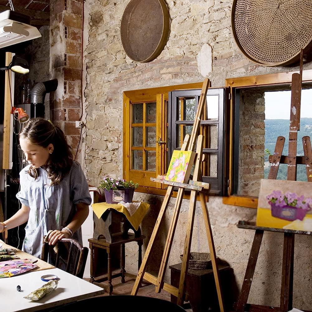 6Pcs Cradled Wood Panels 8”X8” Canvas Boards for Painting DIY Art Craft Unfinished Square Wooden 9 Small Primed Canvases WoodArtSupply