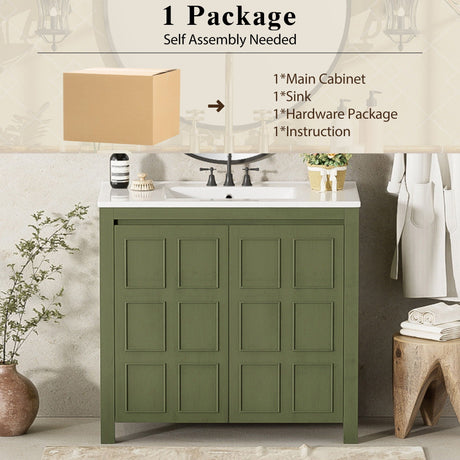 Bathroom Vanity Organizer With Sink, Combo Cabinet Set, Bathroom Storage Cabinet HouseOfZazla