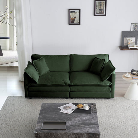 Modern Fabric Loveseat Sofa Couch for Living Room HouseOfZazla