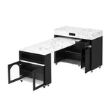Extendable Dining Table With Folding Top, Rolling Kitchen Island With Drawers And Power Outlet