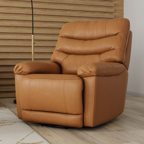 Oslo Antelope - Swivel Glider Recliner With Manual Footrest HouseOfZazla