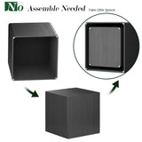 UNDUSLUY Nesting Coffee Table Set of 2, Modern Coffee Table and End Table Sets, Small Wooden Nesting Side Tables for Living Room Bedroom Apartment(Black) UNDUSLUY
