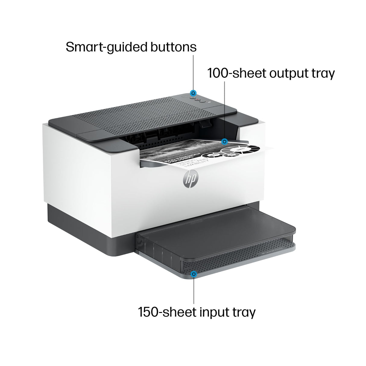 HP Laserjet M209d Laser Printer, Black and White, Automatic Duplex, USB Cable Included, Best for Home Office (8J9L0F) HP