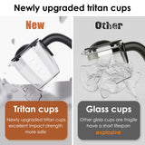 SOWTECH Espresso Coffee Machine Cappuccino Latte Maker 3.5 Bar 1-4 Cup with Steam Milk Frother, White SOWTECH