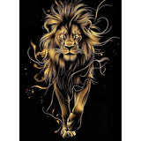 ZENDIYO Lion Diamond Painting Kits for Adults, 5D Diamond Art Kits for Adults Beginners, DIY Full Drill Diamonds Dots Gem Art Painting Crafts for Home Wall Decor 12x16inch ZENDIYO