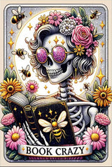GOUOYANA Skull Diamond Art Kits for Adults, Tarot Card Diamond Painting for Beginners, DIY Full Rhinestone 5D Gothic Diamond Painting Kits (Gemstone Craft), Home Wall Decoration (12x16 inch) GOUOYANA
