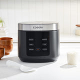 COSORI Rice Cooker 10 Cup, 24h Keep Warm, 18 Functions Fuzzy Logic Rice Maker with Stainless Steel Steamer Basket, Sauté, Slow Cooker, Black COSORI