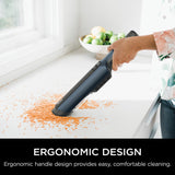 Shark WV410BL WANDVAC Cordless Hand Vacuum, Ultra-Lightweight & Portable with Powerful Suction & Tools for Pets, Designed for Car & Home, Dark Blue Shark