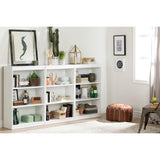 South Shore Axess 3-Shelf Bookcase, Pure White South Shore