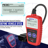 Autel OBD2 Scanner MS309 Universal Car Engine Fault Code Reader, Check Engine Light and Emission Monitor Status, OBDII CAN Diagnostic Scan Tool Autel