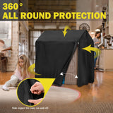 Iceberg Elf Playhouse cover, Outdoor wooden kids playhouse covers, 57" L x 57" W x 63" H, Waterproof, Sun Protection dust, Easy to put on with side zipper, 640D Heavy duty oxford fabric, (Black) Iceberg Elf