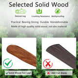 Ceiling Fans with Lights and Remote,52 Inch Unique Wood Ceiling Fan with Noiseless Reversible DC Motor,3 Blades,3 Downrods, for Farmhouse,Patio Living Room,Bedroom,Office,Indoor Outdoor(Black+Walnut) ducrew