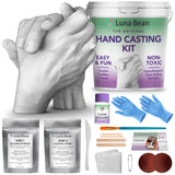 Luna Bean Hand Casting Kit – The Original Hand Mold Kit for Couples – Birthday Gifts, Bridal Shower, Wedding, Engagement Gifts for Her Him Anniversary for Men Women Wife Husband Boyfriend Girlfriend Luna Bean
