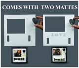 Daily Power-tivity Pet Memorial Picture Frame Shadow Box - Dog Gift Keepsake wCollar Mount and Heart Hook Forever In Memory, Remembrance Show Sympathy For Your BONUS TWO Mattes to choose from, Black Daily Power-tivity