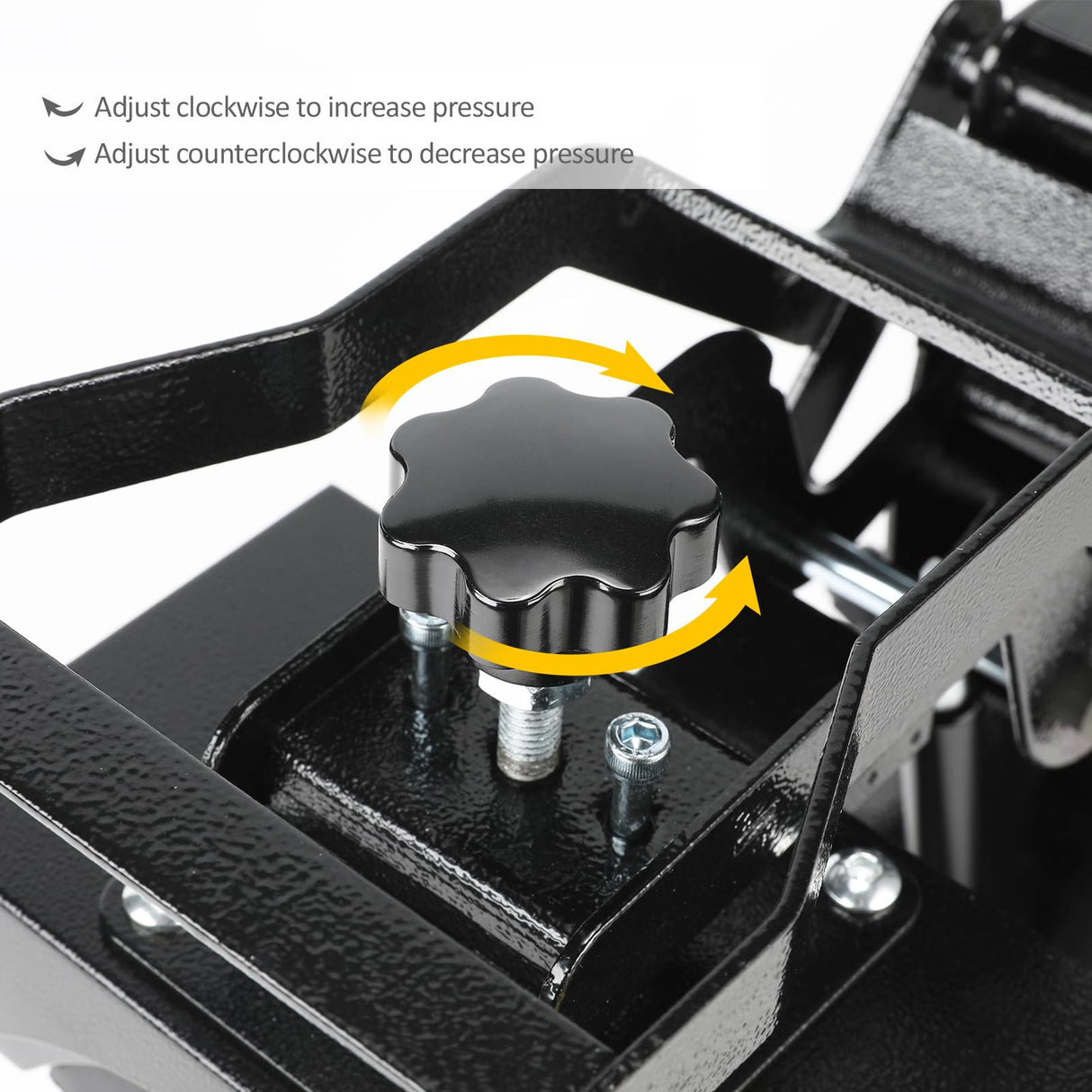 PowerPress Hat Heat Press Machine for Caps with 2pcs Interchangeable Platens -Black PowerPress