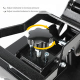 PowerPress Hat Heat Press Machine for Caps with 2pcs Interchangeable Platens -Black PowerPress