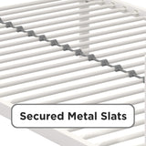 DHP Tommy Twin Metal Loft Bed, Off White DHP