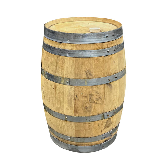 Midwest Barrel Company Authentic 15 Gallon Oak Rye Whiskey Barrel with Head Bung Freshly Emptied Refillable for Aging Homebrew Beer, Wine, Cider, - WoodArtSupply