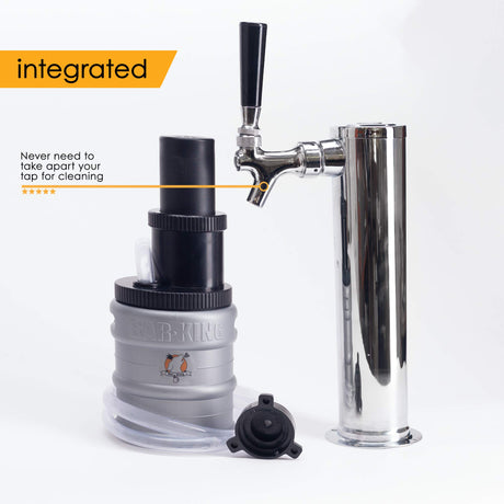 Bar-King Quick-Connect Kegerator Beer Line Cleaning kit. Finally, Cleaning Your Lines is Simple! (Includes Cleaning Powder) - for Standard Kegs Bar-King