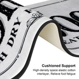 ROMAMIGO Grey Runner Rug, Farmhouse Kitchen Floor Mat, Non Slip Laundry Room Decor, Large (20 X 47 inch) ROMAMIGO