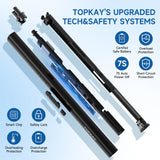 TOPKAY Electric Candle Lighter, Windproof Flameless USB Rechargeable Plasma Arc Long Lighter for Grill Firework Kitchen Camping (Black) TOPKAY