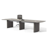 Safco Medina Table, 12', Gray Steel Safco